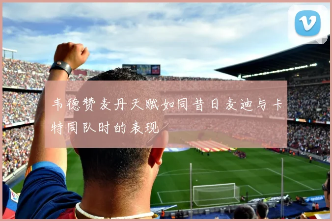 韦德赞麦丹天赋如同昔日麦迪与卡特同队时的表现
